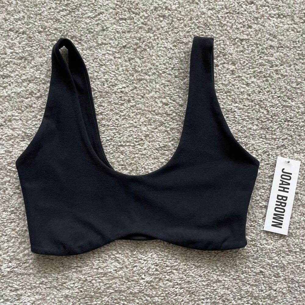 Joah Brown Contour Bra in Sueded Onyx